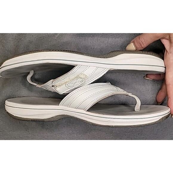 Cloudsteppers Sandals Ivory Women’s 8M Luxe Coastal Romantic Cottagecore Travel - Picture 9 of 9